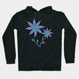 Blue Daisies Hoodie